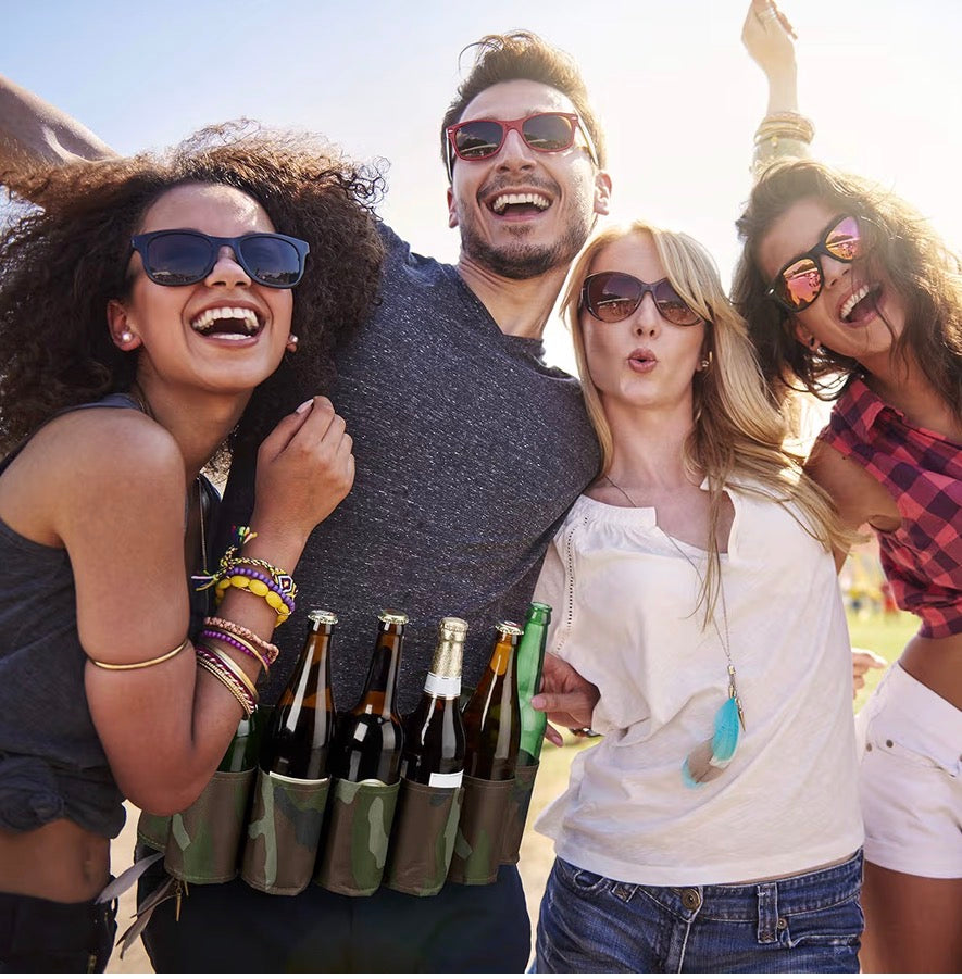 Ceinture Porte-Bières Commando™ – Gardez vos boissons à portée de main 🍻